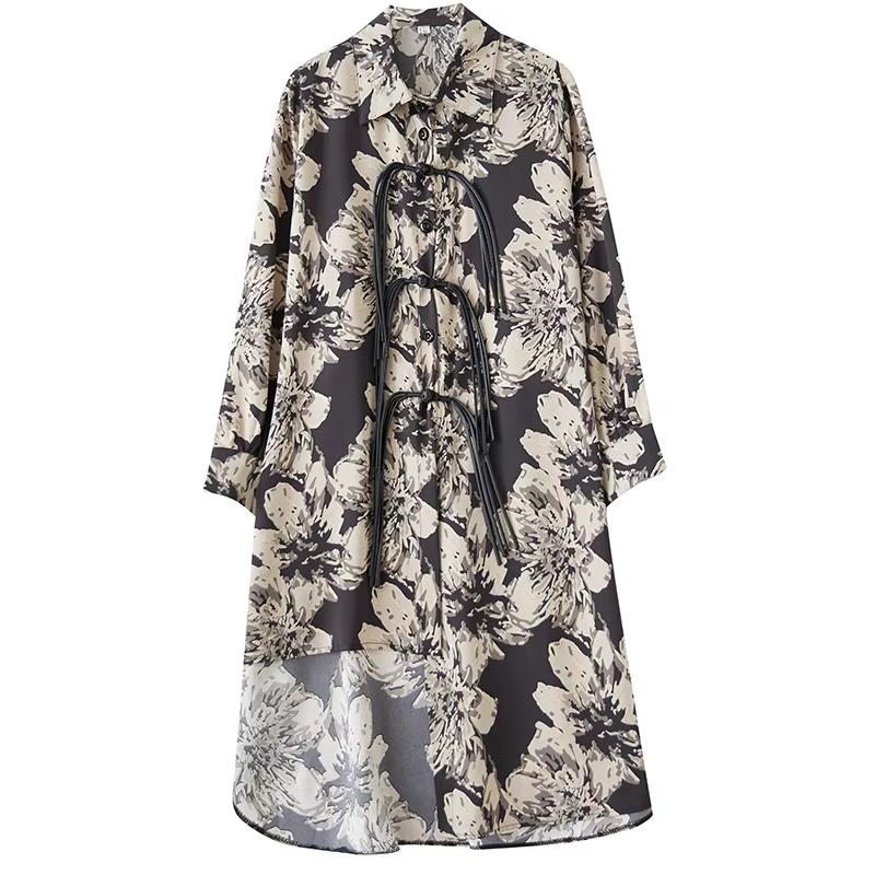 Xitao Нестандартное однобортное платье с принтом и длинными рукавами GMM1306 One Size чёрный
Xitao Нестандартное однобортное платье с принтом и длинными рукавами GMM1306 One Size чёрный