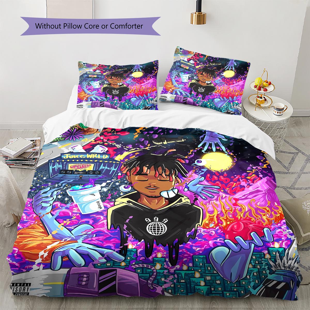 Juice-Wrld Singer Pattern Bedding Quilt Set Quilt Cover Pillowcase Home Decoration Gift (1 * duvet cover + 2 * pillowcase, without core) 135x200cm
Juice-Wrld Singer Pattern Bedding Quilt Set Quilt Cover Pillowcase Home Decoration Gift (1 * duvet cover + 2 * pillowcase, without core) 135x200cm