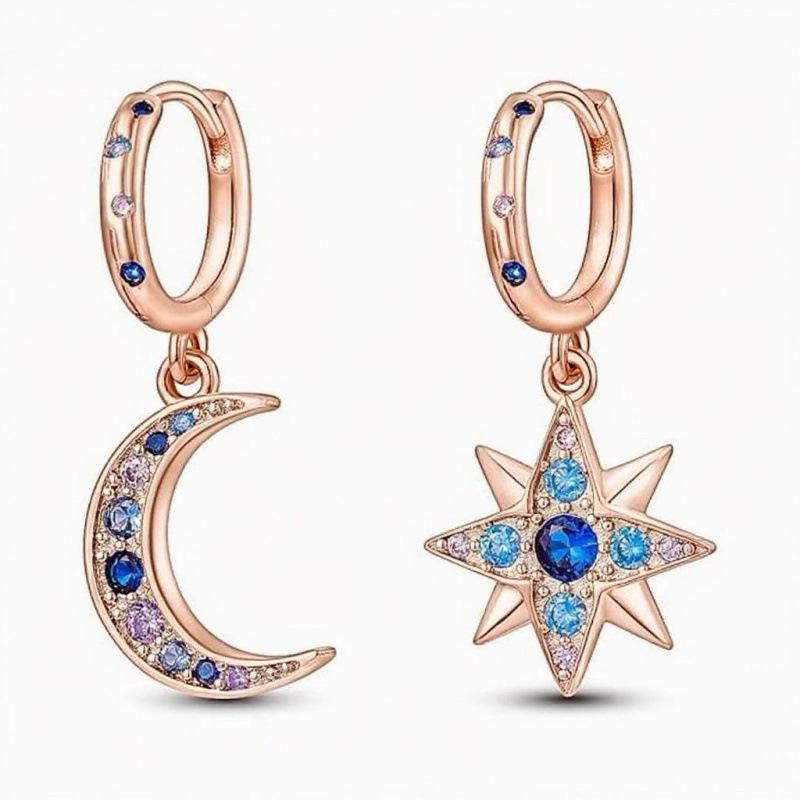 High-End Bohemian Star and Moon Asymmetrical Ear Cuff рожевий колір золота
High-End Bohemian Star and Moon Asymmetrical Ear Cuff рожевий колір золота