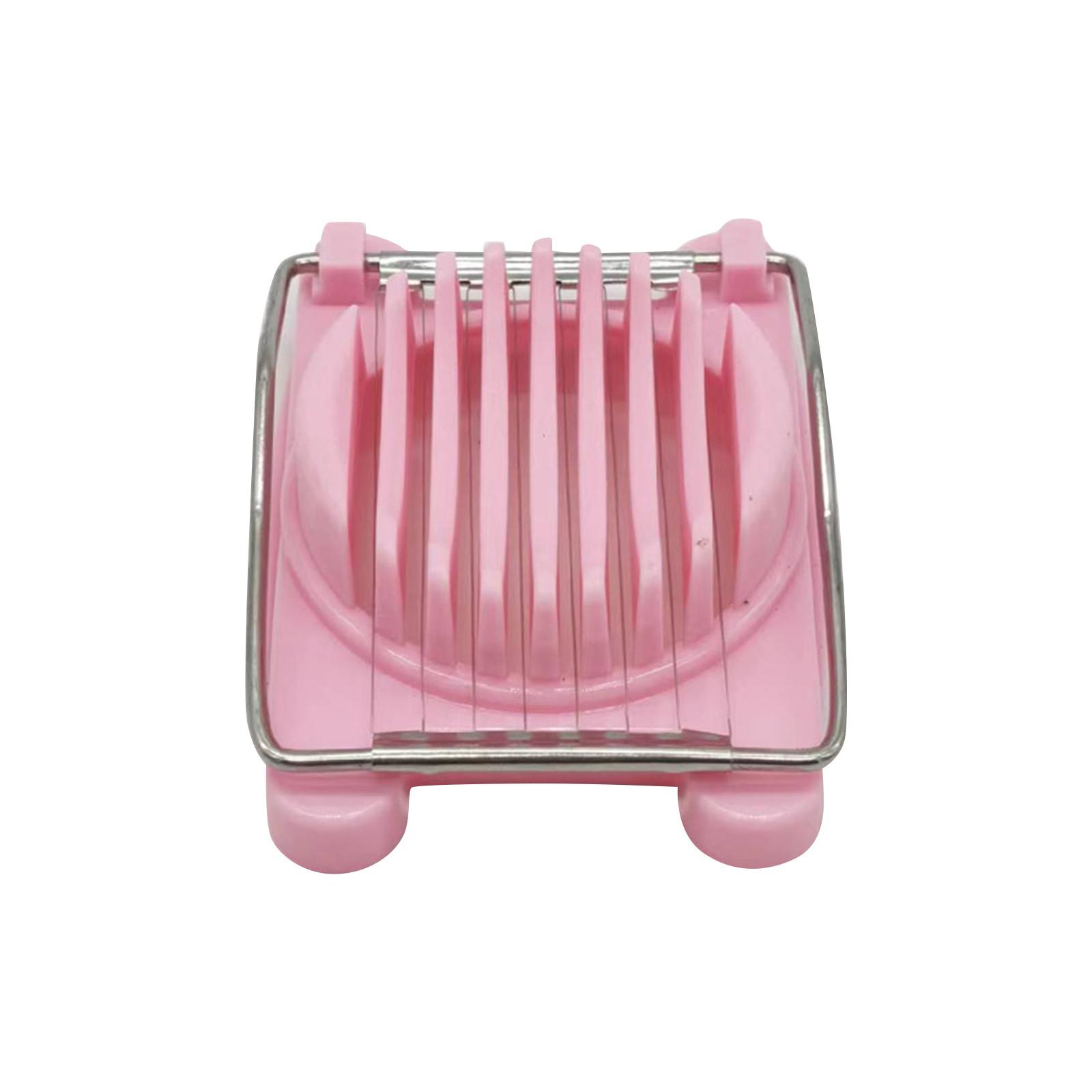 Измельчитель яиц, безопасный и простой в использовании измельчитель продуктов, резак для яиц, клубники и многого другого для украшения и любимых блюд One Size розовый