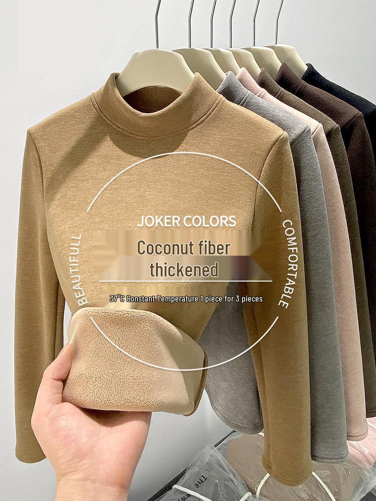 H252 Women s Coconut Velvet Semi-High Neck Slim Fit Fleece Lined Warm Long Sleeve Shirt for Autumn and Winter. L for 95-115 jin
H252 Women s Coconut Velvet Semi-High Neck Slim Fit Fleece Lined Warm Long Sleeve Shirt for Autumn and Winter. L for 95-115 jin