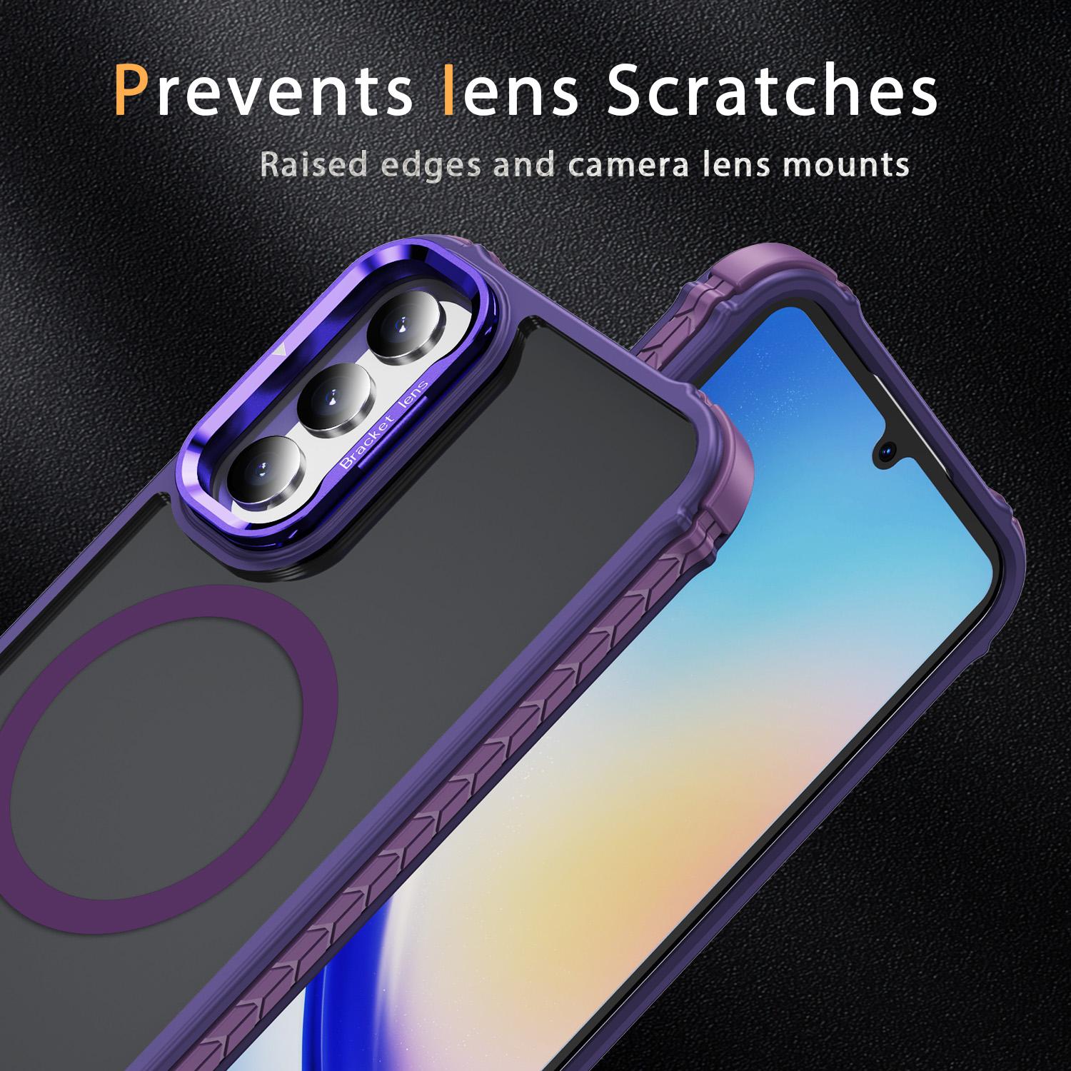 For Samsung Galaxy A34 5G Case with Lens Kickstand Matte Phone Back Cover Compatible with MagSafe Purple
For Samsung Galaxy A34 5G Case with Lens Kickstand Matte Phone Back Cover Compatible with MagSafe Purple