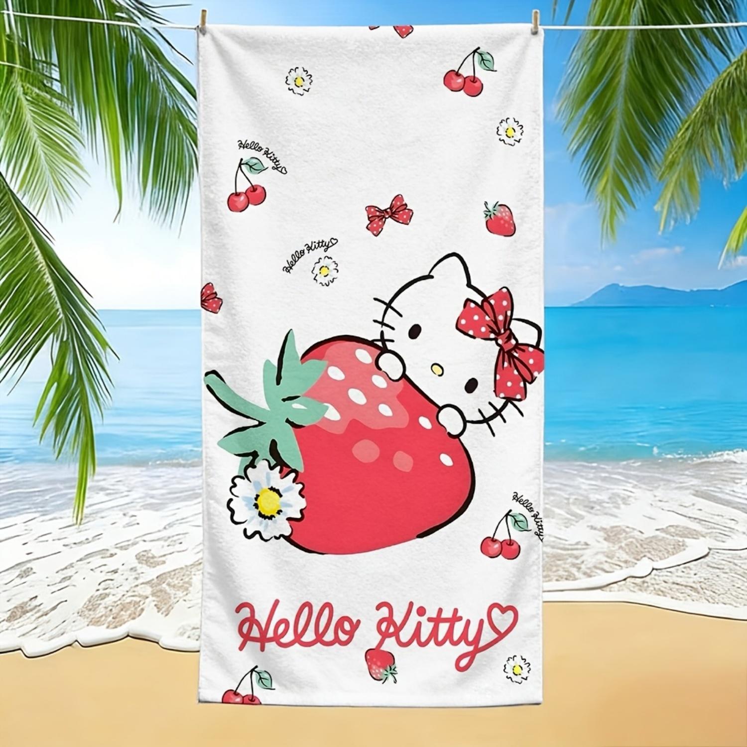 1pc Hello Kitty Strawberry Pattern Beach Towel,Polyester Microfiber, Ideal For Beach,Swimming,Camping,Travel Essentials W30*H60(CM)
1pc Hello Kitty Strawberry Pattern Beach Towel,Polyester Microfiber, Ideal For Beach,Swimming,Camping,Travel Essentials W30*H60(CM)