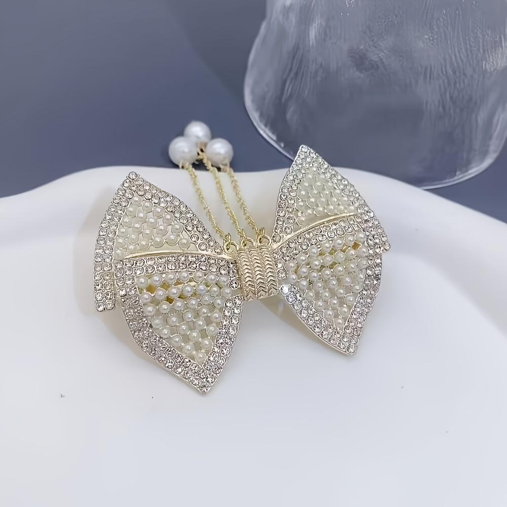 Four-season bow fringed rhinestone hair clips, elegant high-end spring barrettes for back hair styling золотистий
Four-season bow fringed rhinestone hair clips, elegant high-end spring barrettes for back hair styling золотистий