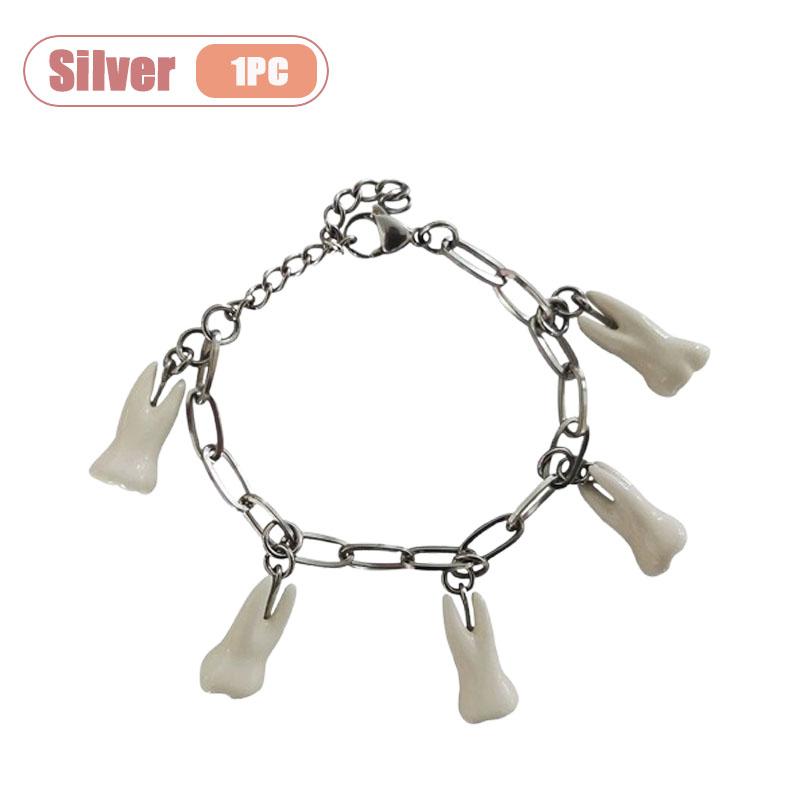 Teeth Pendant Bracelet Dental Hell Jewelry Unisex Gift for Men Women Daily Party Fashion Accessory Birthday Present
Teeth Pendant Bracelet Dental Hell Jewelry Unisex Gift for Men Women Daily Party Fashion Accessory Birthday Present