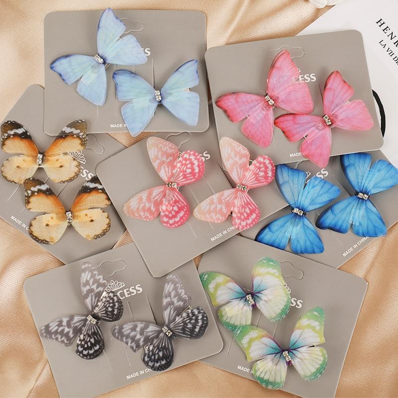 2pcs/set Colorful Butterfly Hairpin for Women Girls Sweet Hair Ornament Clip Baby Girls Cute Hair Clips Headbands Party Gift 
2pcs/set Colorful Butterfly Hairpin for Women Girls Sweet Hair Ornament Clip Baby Girls Cute Hair Clips Headbands Party Gift