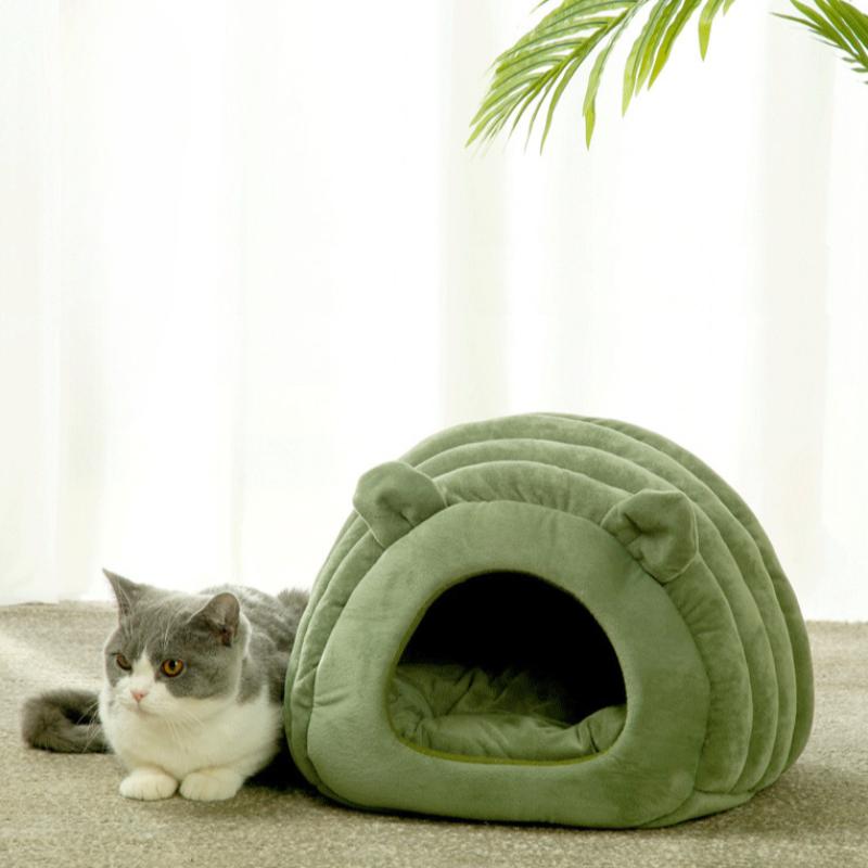 Semi enclosed warm cat bed, Japanese pet dog bed, autumn and winter cat bed, providing unlimited security for pets 40*35*35cm
Semi enclosed warm cat bed, Japanese pet dog bed, autumn and winter cat bed, providing unlimited security for pets 40*35*35cm