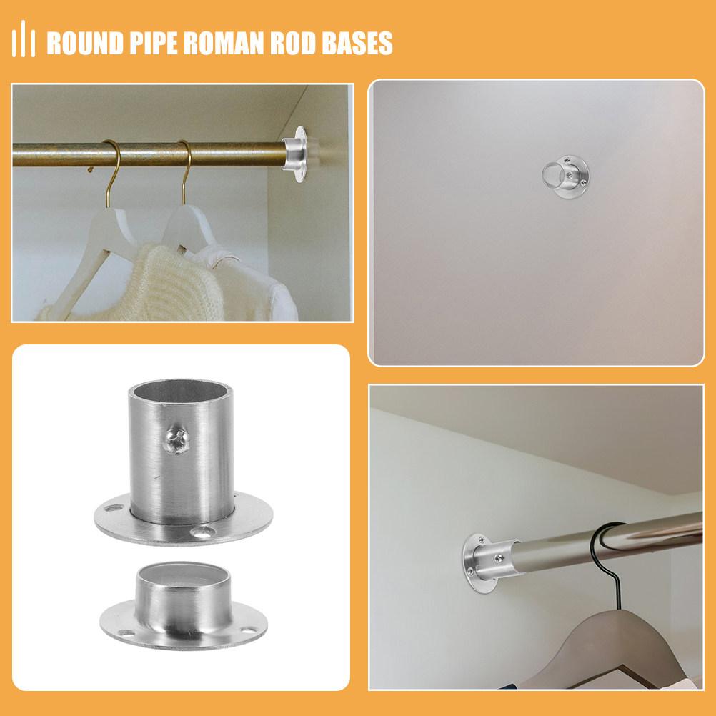 6Pcs Stainless Steel Closet Rod Flange Base High Foot Holder for Wardrobe Heavy Duty Pipe Mount Support Bracket Closet Pole other
6Pcs Stainless Steel Closet Rod Flange Base High Foot Holder for Wardrobe Heavy Duty Pipe Mount Support Bracket Closet Pole other