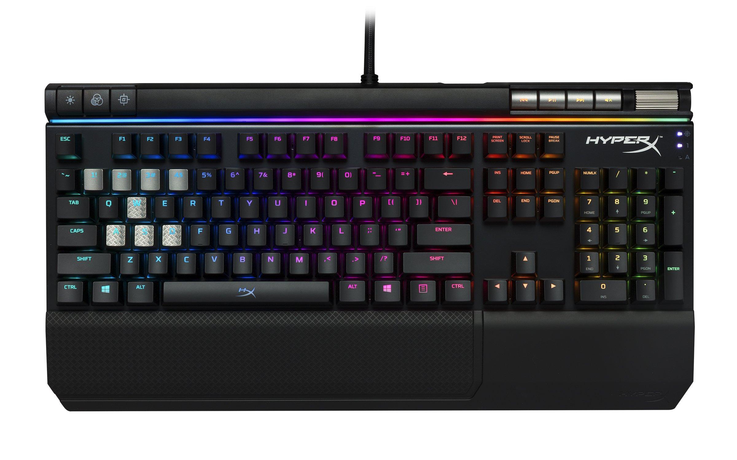 Ігрова клавіатура HyperX Alloy Elite RGB Red Axis для геймерів USB-порт для зарядки, світлодіодне підсвічування, 2 роки гарантії HX-KB2RD2-US/R1 чорний
Ігрова клавіатура HyperX Alloy Elite RGB Red Axis для геймерів USB-порт для зарядки, світлодіодне підсвічування, 2 роки гарантії HX-KB2RD2-US/R1 чорний