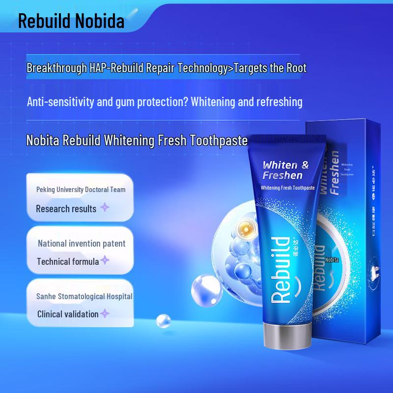 Rebuild Advanced Dental Care Toothpaste 100g x 1
Rebuild Advanced Dental Care Toothpaste 100g x 1