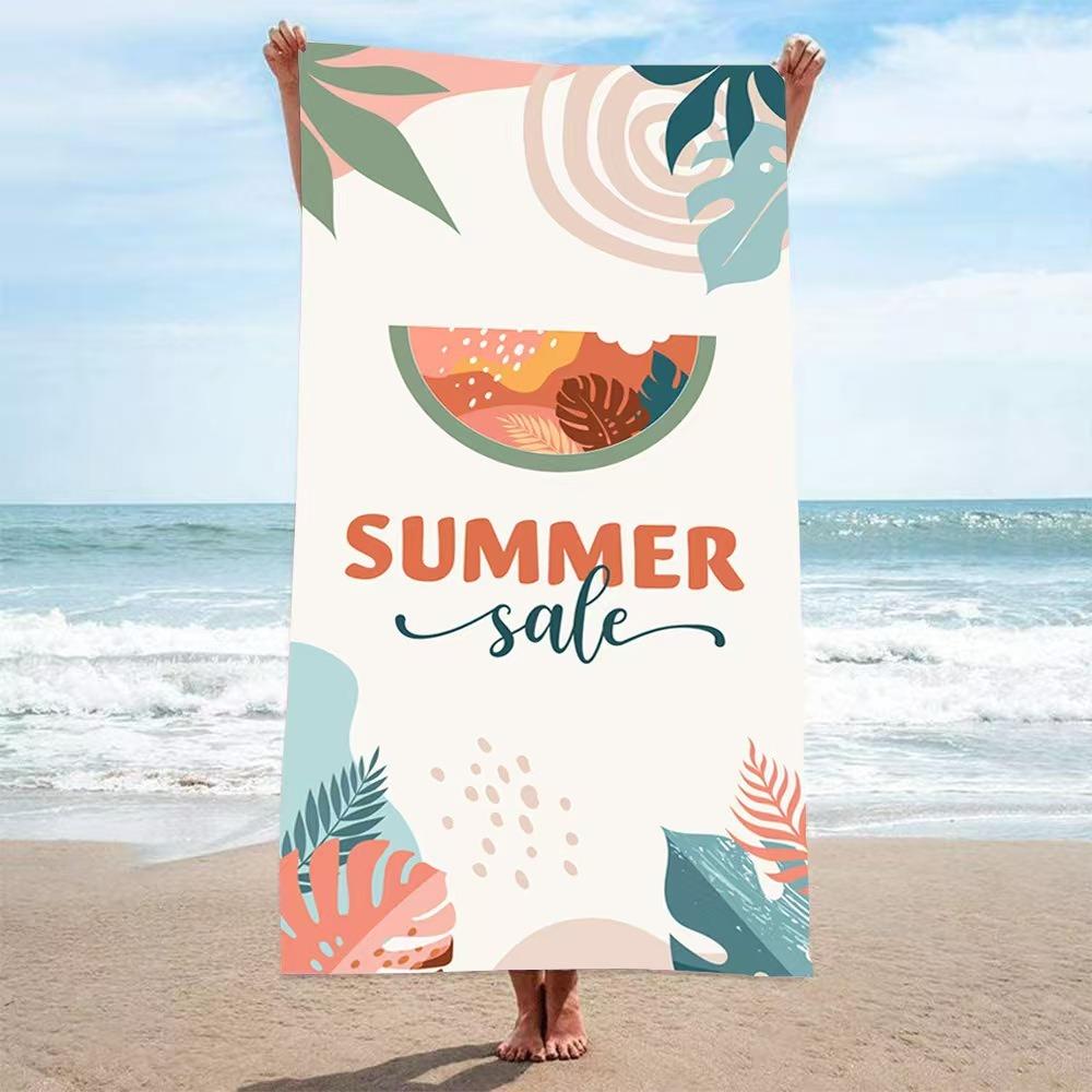 Hello Summer Print Beach Towel Polyester Quick Dry Sand Free Large Bath Towels for Summer Pool Swim Vacation Travel Blanket W40*H60(CM)
Hello Summer Print Beach Towel Polyester Quick Dry Sand Free Large Bath Towels for Summer Pool Swim Vacation Travel Blanket W40*H60(CM)