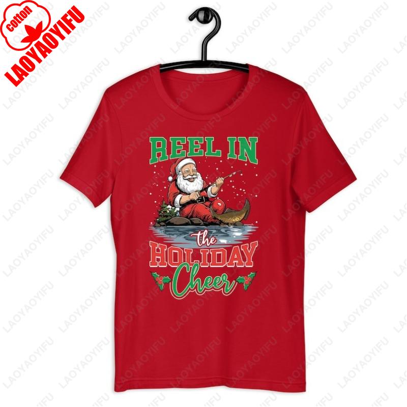 Fishing Christmas Merry Fishmas Fisherman Santa Tees Funny Cute All Match Adult Cotton Tops Men Women Vintage Classics Tshirt 4XL
Fishing Christmas Merry Fishmas Fisherman Santa Tees Funny Cute All Match Adult Cotton Tops Men Women Vintage Classics Tshirt 4XL