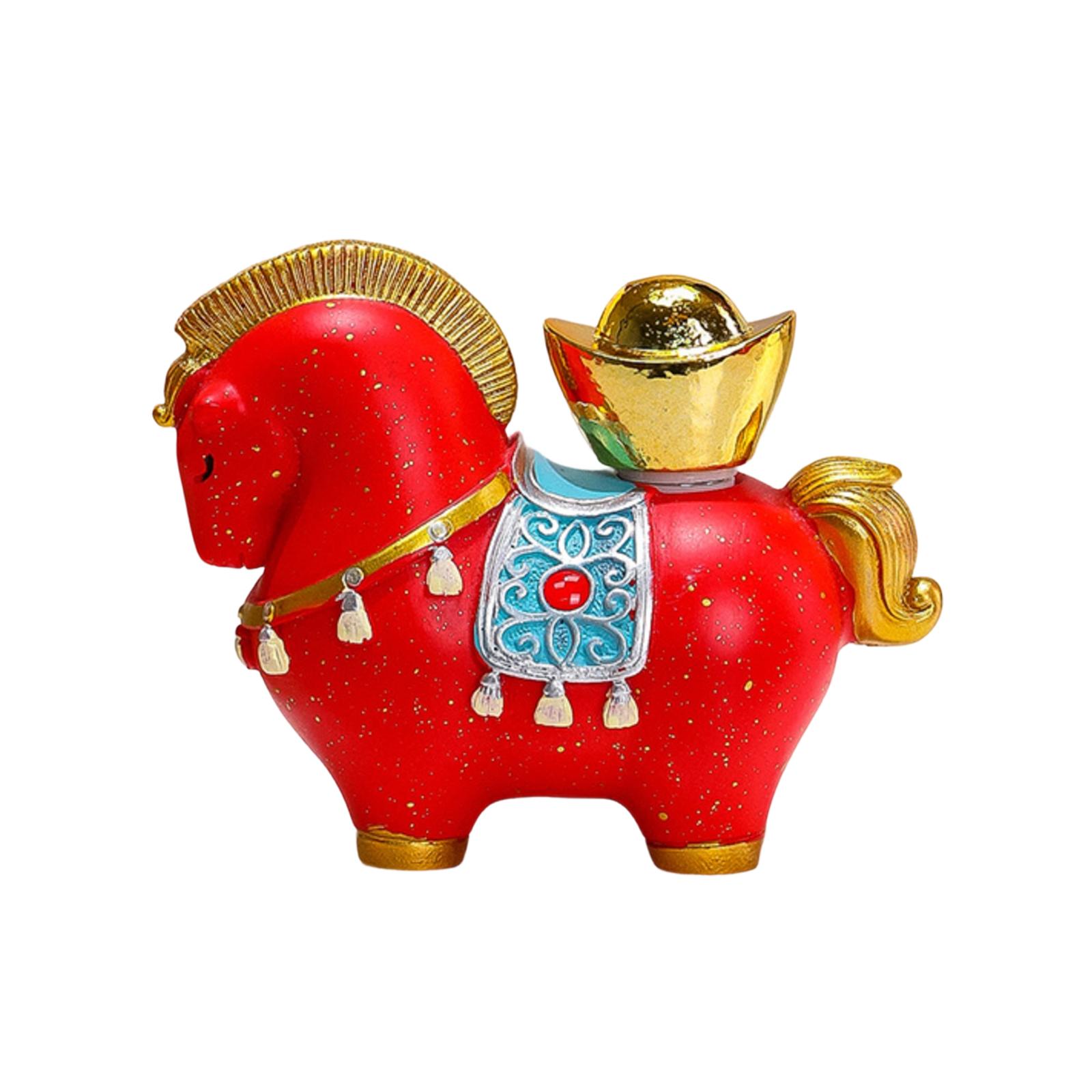 New Chinese- Horse Gift Set Resin Craft Ornament Annual Meeting Favours Year Of The Mascot One Size
New Chinese- Horse Gift Set Resin Craft Ornament Annual Meeting Favours Year Of The Mascot One Size