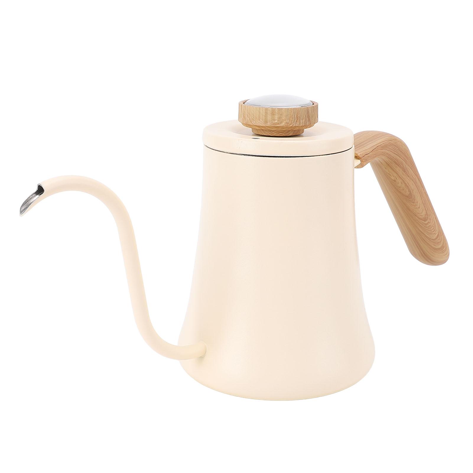 Coffee Kettle 600ML 304 Stainless Steel Long Spout Gooseneck Hand Drip Coffee Pot with Anti Scald Handle Thermometer Lid for Home Kitchen
Coffee Kettle 600ML 304 Stainless Steel Long Spout Gooseneck Hand Drip Coffee Pot with Anti Scald Handle Thermometer Lid for Home Kitchen