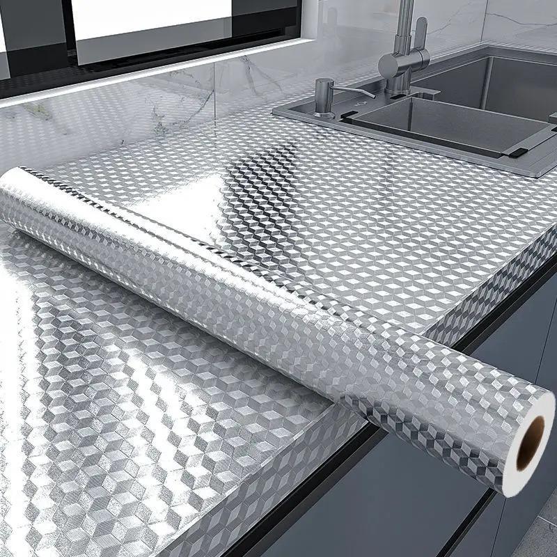 Modern Kitchen High Temperature Resistant Wall Stickers Self Adhesive Oil Resistant Stickers Waterproof And Stoves Aluminum Foil 40cmX1m
Modern Kitchen High Temperature Resistant Wall Stickers Self Adhesive Oil Resistant Stickers Waterproof And Stoves Aluminum Foil 40cmX1m