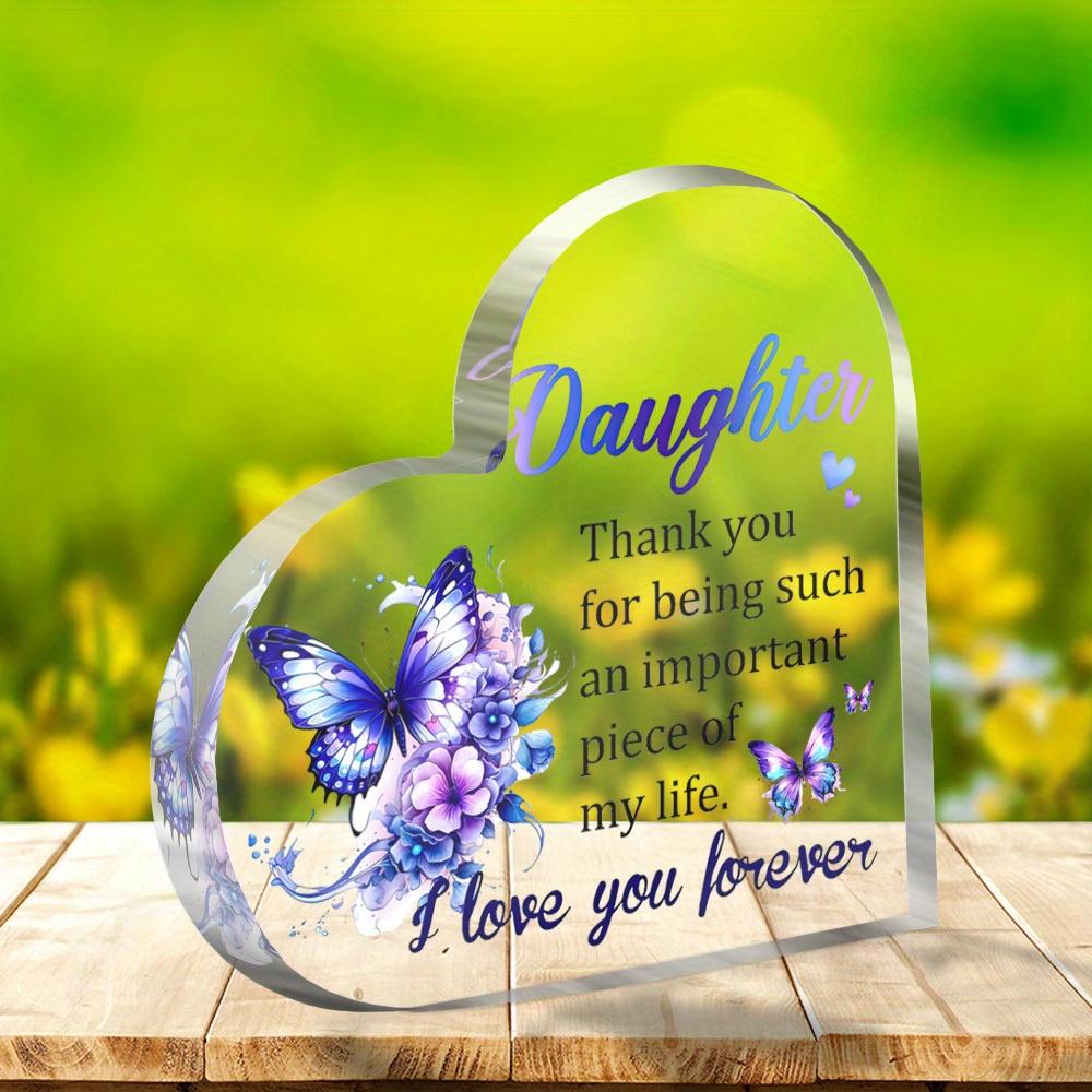 Heart-Shaped Acrylic Decorative Ornament - Thank You for Being Such An Important Piece of My Life Message, Butterfly & Floral Design, Perfect Gift 10*10cm
Heart-Shaped Acrylic Decorative Ornament - Thank You for Being Such An Important Piece of My Life Message, Butterfly & Floral Design, Perfect Gift 10*10cm