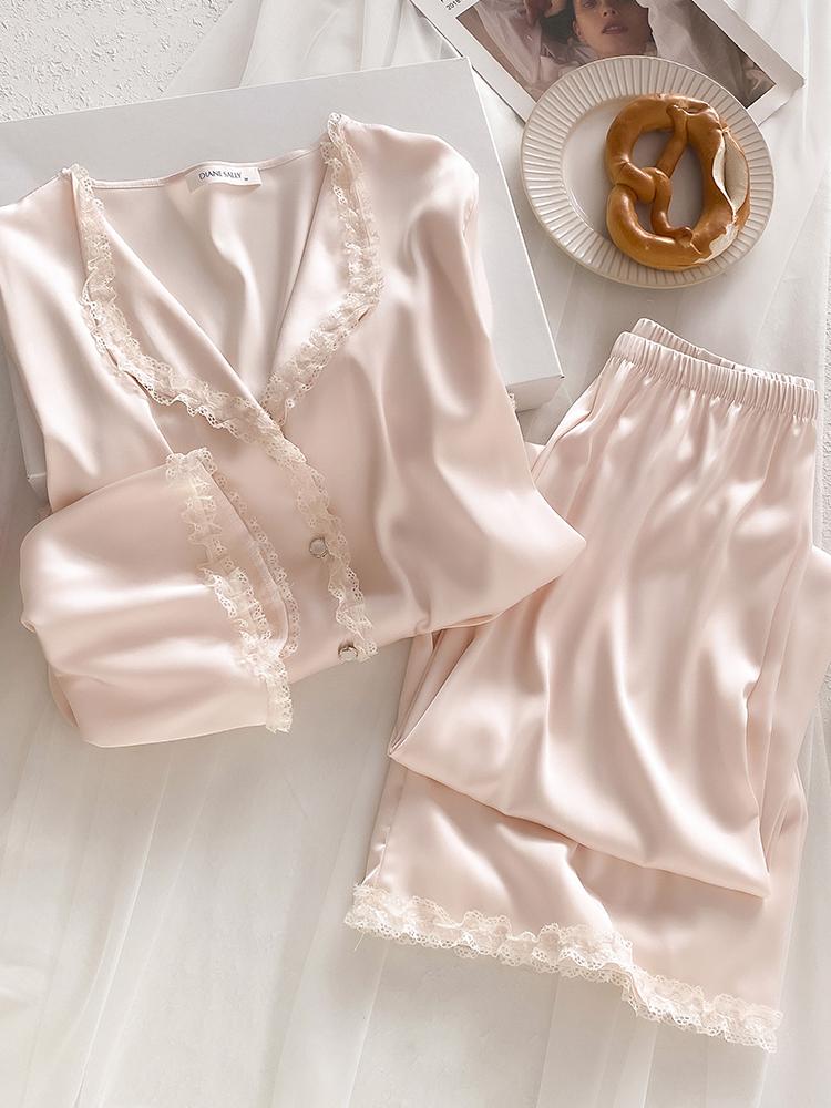 Women s Mulberry Silk Pajama Set - Small Lapel, Long Sleeve, Loose Fit for All Seasons M абрикосовый/розовый
Women s Mulberry Silk Pajama Set - Small Lapel, Long Sleeve, Loose Fit for All Seasons M абрикосовый/розовый