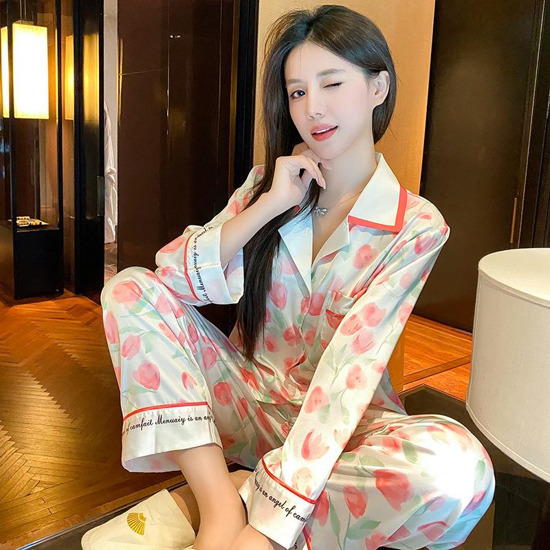 Весна Осень Длинные Рукава Брюки Пижамный Костюм Женщин Свободный Повседневный Шелковый Атлас Домашняя Одежда 2 ШТ. Пижамный Комплект Ночная Одежда Для Дома M
Весна Осень Длинные Рукава Брюки Пижамный Костюм Женщин Свободный Повседневный Шелковый Атлас Домашняя Одежда 2 ШТ. Пижамный Комплект Ночная Одежда Для Дома M