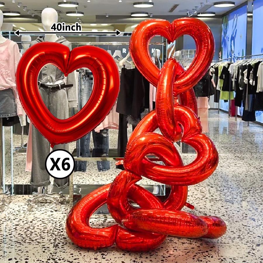 6pcs 40 inch hollow out heart foil balloon decor Scene Valentine s Day Weddings Bridal Shower Birthday photo props party balloon 40inch
6pcs 40 inch hollow out heart foil balloon decor Scene Valentine s Day Weddings Bridal Shower Birthday photo props party balloon 40inch