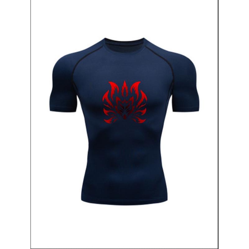 Men S Red Nine Tailed Fox Print Compression T-Shirt, Quick Dry Short Sleeve Gym Workout Tee, Japanese Kitsune Athletic Fitness Training Top 3XL
Men S Red Nine Tailed Fox Print Compression T-Shirt, Quick Dry Short Sleeve Gym Workout Tee, Japanese Kitsune Athletic Fitness Training Top 3XL