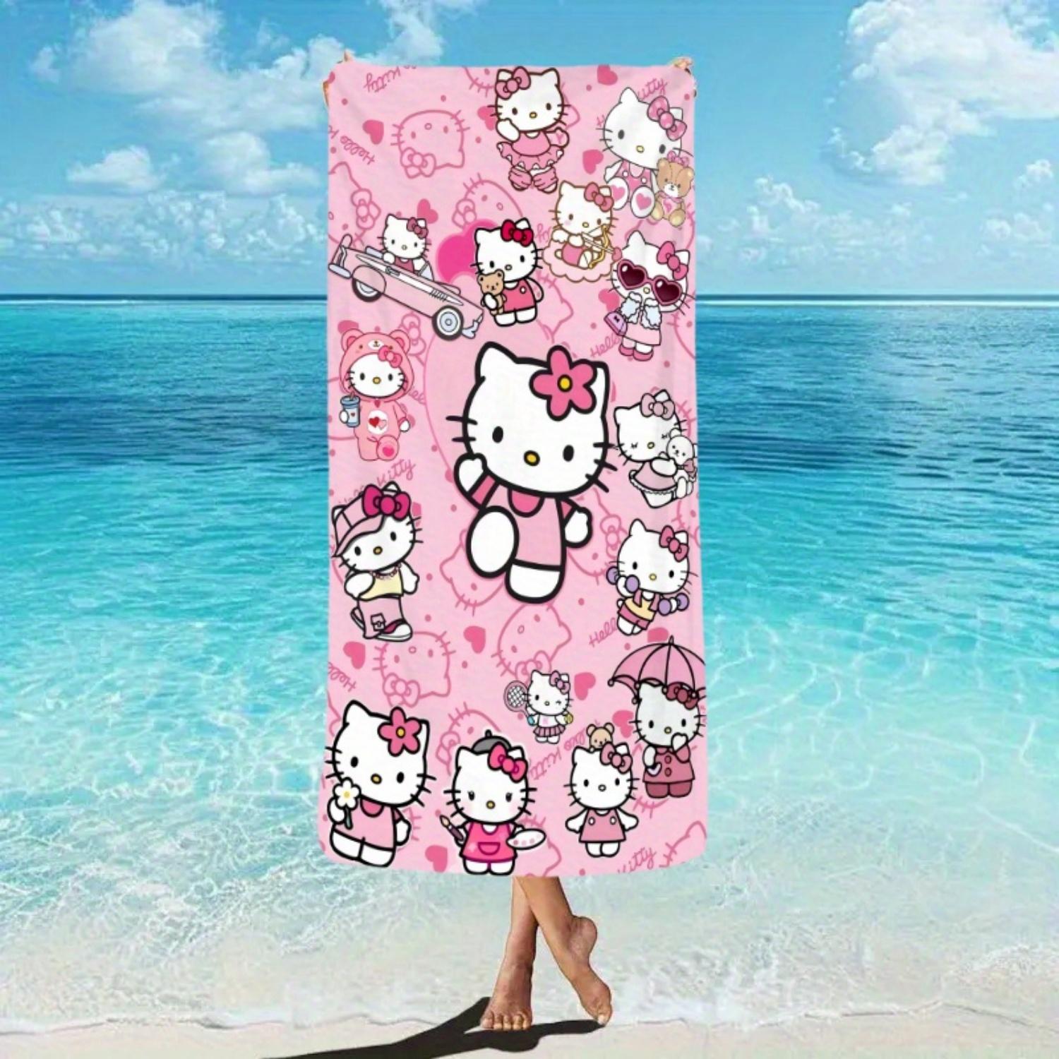 1pc Hello Kitty beach towel, fashionable water-absorbent quick-drying single-piece large-sized beach towel, soft and comfortable W40*H60(CM)
1pc Hello Kitty beach towel, fashionable water-absorbent quick-drying single-piece large-sized beach towel, soft and comfortable W40*H60(CM)