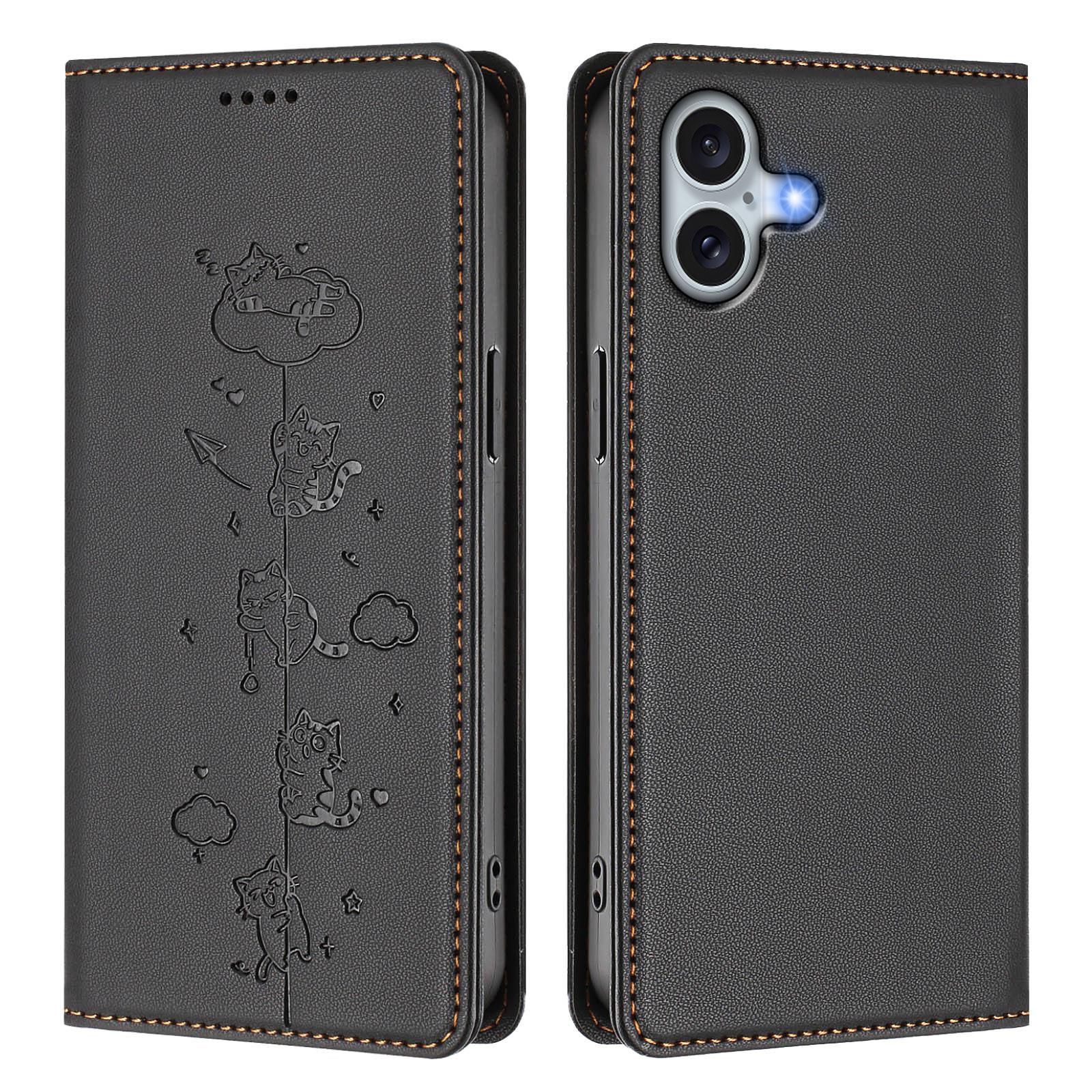 For iPhone 16 Plus Case RFID Blocking Wallet Stand Imprinted Cat Pattern Leather Phone Cover
For iPhone 16 Plus Case RFID Blocking Wallet Stand Imprinted Cat Pattern Leather Phone Cover