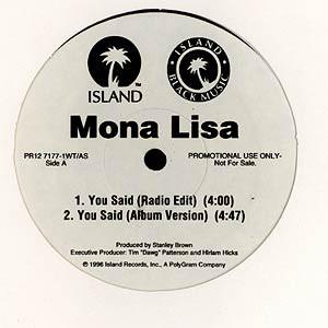 12-дюймовая пластинка MONA LISA - You Said PR1271771WT Island Records 1996 США Соул/Фанк Б/У
12-дюймовая пластинка MONA LISA - You Said PR1271771WT Island Records 1996 США Соул/Фанк Б/У