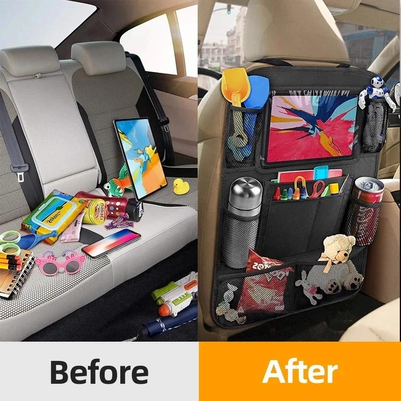 Car Back Seat Storage Bag with 2024 New Touch Screen Tablet Holder Automatic Cover Protector Childrens Travel Storage Bag
Car Back Seat Storage Bag with 2024 New Touch Screen Tablet Holder Automatic Cover Protector Childrens Travel Storage Bag