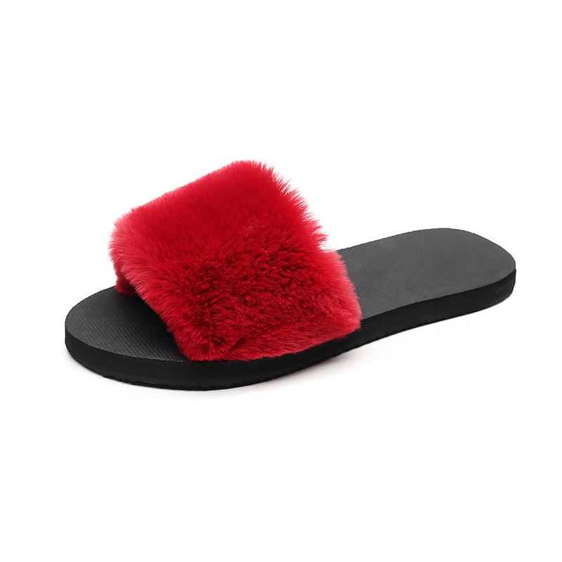 Women s Plush Non-Slip Outdoor Fur Slippers - Autumn/Winter Fashion Flip Flops 40 вина червоного кольору
Women s Plush Non-Slip Outdoor Fur Slippers - Autumn/Winter Fashion Flip Flops 40 вина червоного кольору