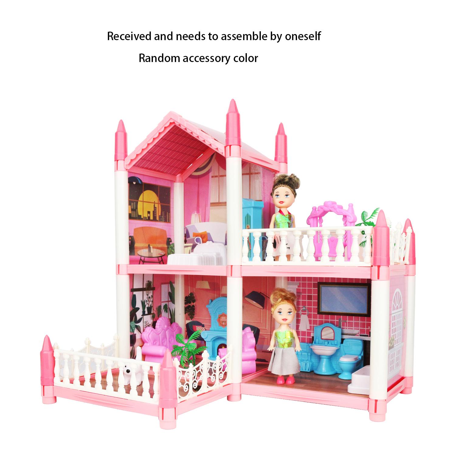 DIY girls play house, toy doll house, castle villa, girls assemble house
DIY girls play house, toy doll house, castle villa, girls assemble house