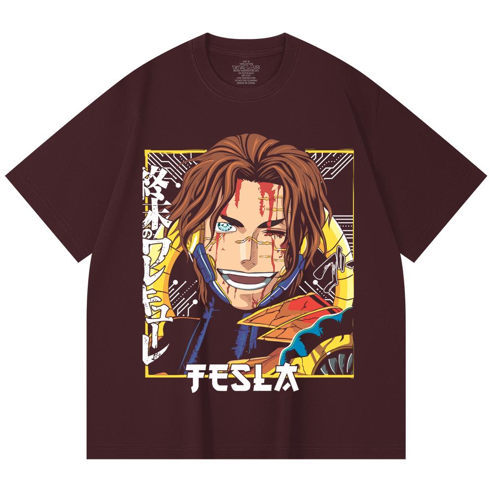 230 Gsm 100% Cotton Record of Ragnarok V8 Tesla Print Unisex Heavy Cotton T Shirt 2XL вина червоного кольору
230 Gsm 100% Cotton Record of Ragnarok V8 Tesla Print Unisex Heavy Cotton T Shirt 2XL вина червоного кольору