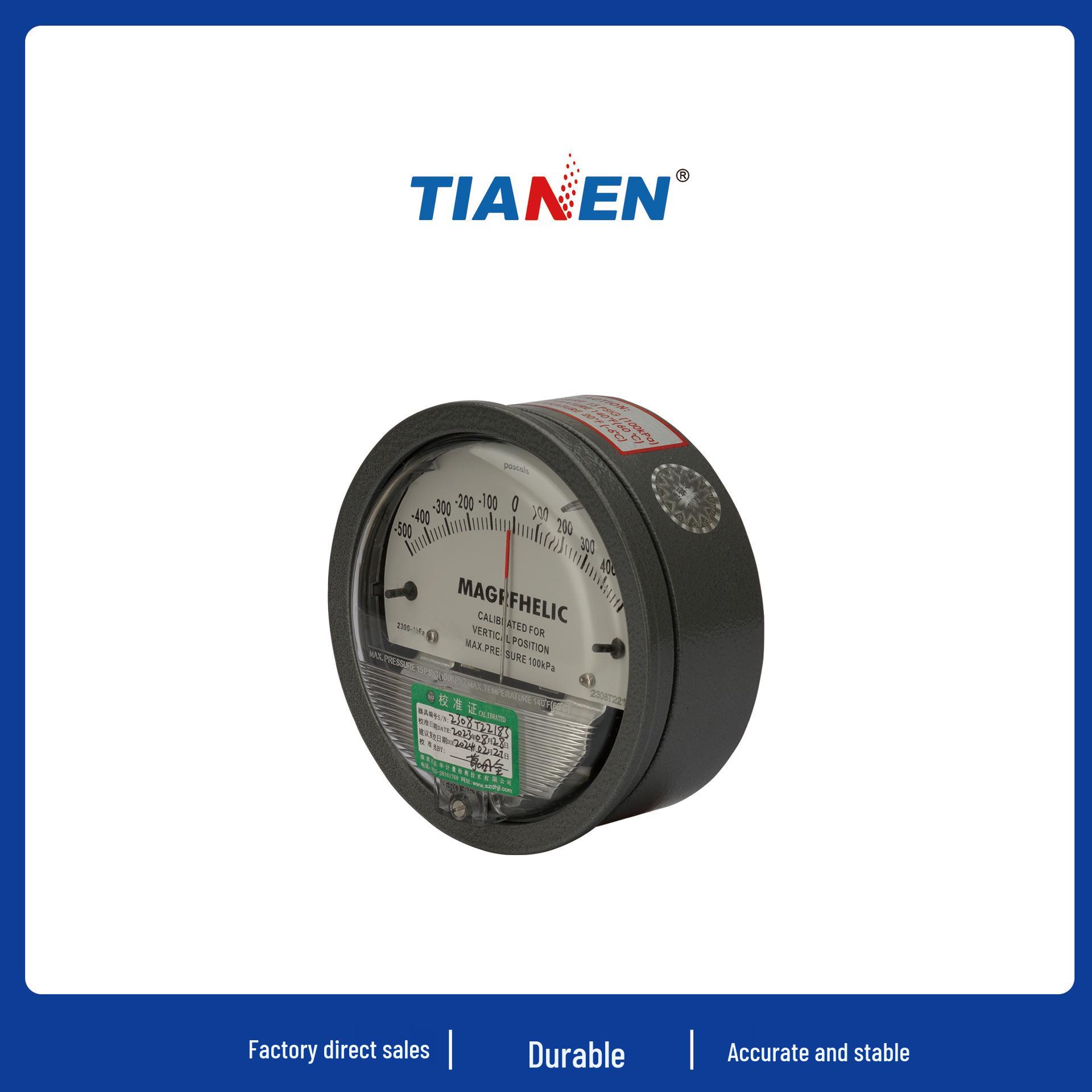 TE2000 Micro Differential Pressure Gauge for Clean Rooms 0-200 Pa
TE2000 Micro Differential Pressure Gauge for Clean Rooms 0-200 Pa