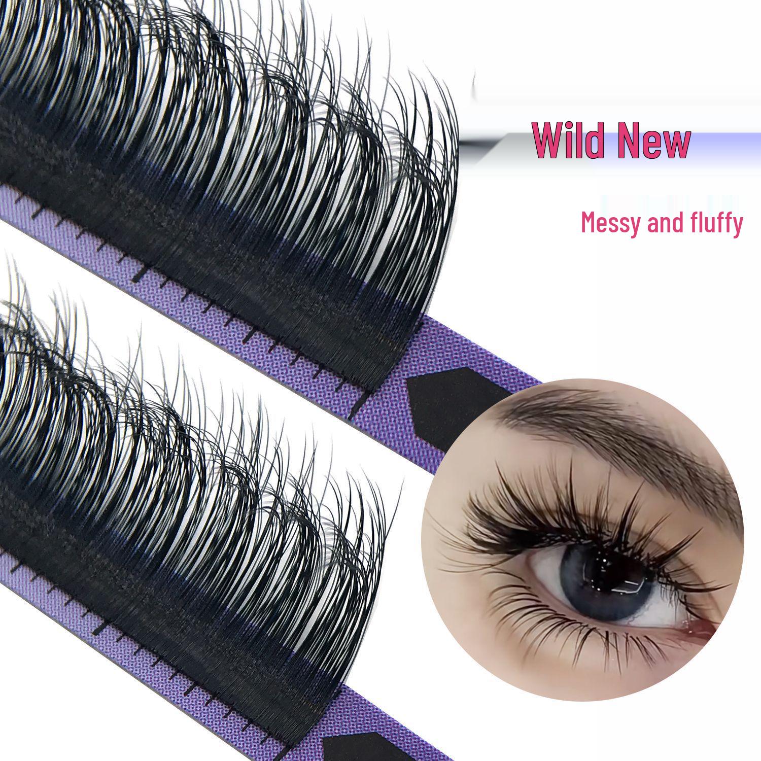 Messy Round Handmade 5D Layered Flower Eyelashes - Three-Dimensional, Single Root, Multilayer, Blooming Design 0.05mm Thickness, C Curl
Messy Round Handmade 5D Layered Flower Eyelashes - Three-Dimensional, Single Root, Multilayer, Blooming Design 0.05mm Thickness, C Curl