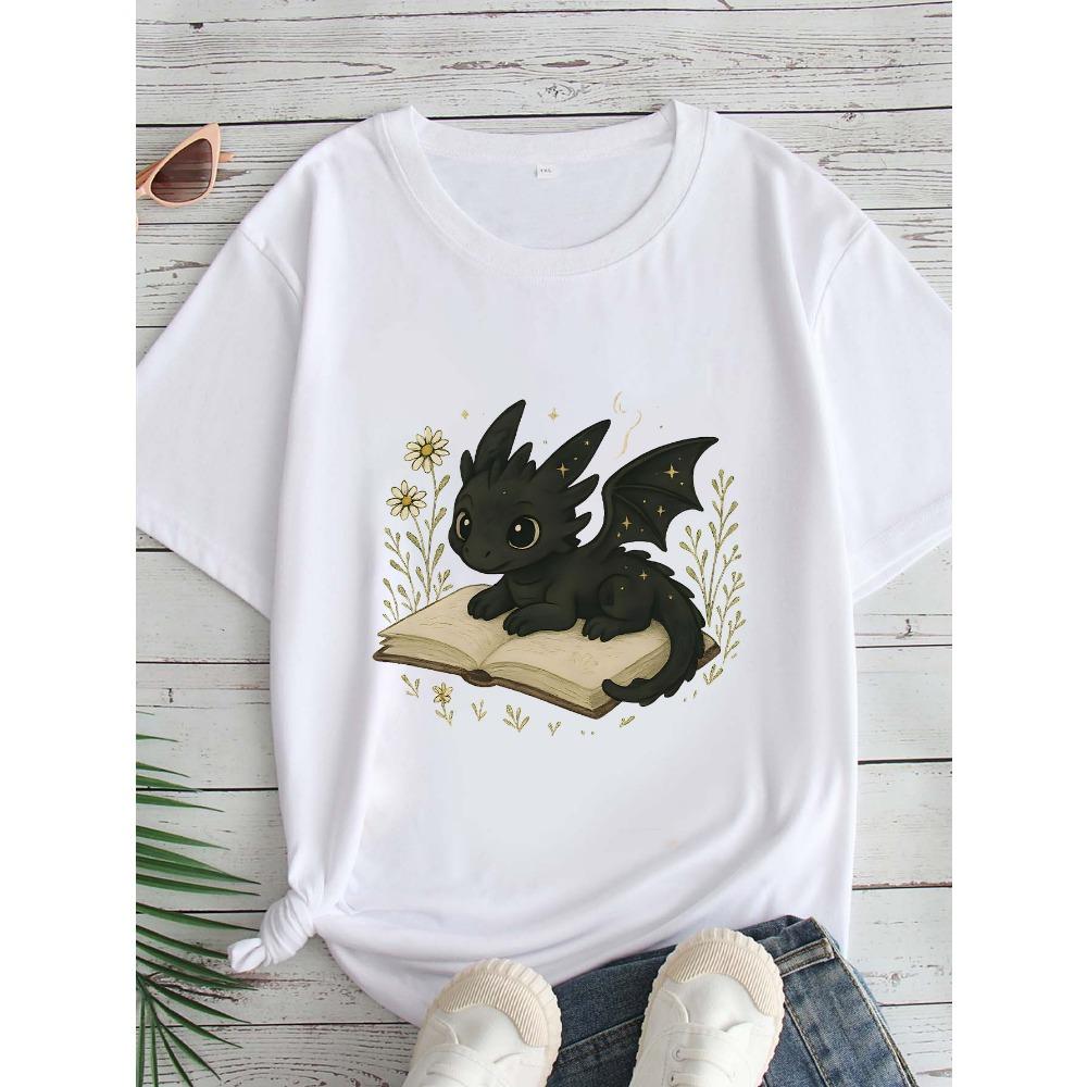 Women s Large Size Printed Round Neck Short-sleeved T-shirt Comfortable Casual Top European Style M
Women s Large Size Printed Round Neck Short-sleeved T-shirt Comfortable Casual Top European Style M