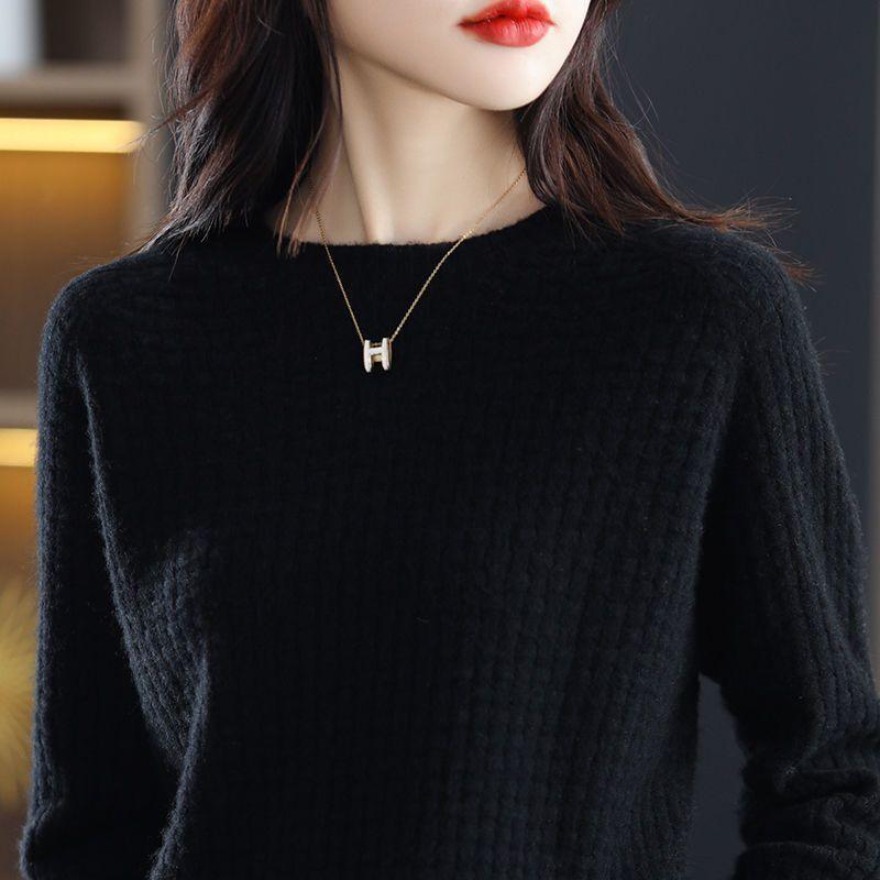 Spring and Autumn New Sweater Women s Foreign Style Long Sleeve Top Women s Versatile Crew Neck Loose Knitted Bottom Shirt S чёрный
Spring and Autumn New Sweater Women s Foreign Style Long Sleeve Top Women s Versatile Crew Neck Loose Knitted Bottom Shirt S чёрный