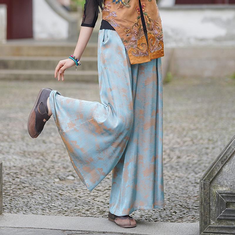 2025 Women s High Waist Tencel Satin Wide Leg Ethnic Trousers One Size сірий колір/синій
2025 Women s High Waist Tencel Satin Wide Leg Ethnic Trousers One Size сірий колір/синій