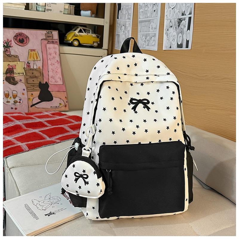 New female cute schoolbag versatile small fresh star bow junior high school college student backpack class backpack
New female cute schoolbag versatile small fresh star bow junior high school college student backpack class backpack