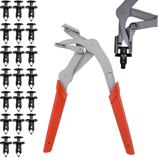Car Clip Pliers & Panel Clip Removal Pliers, Spring-Loaded Fastener Rivet Remover for Auto Door Panels, Interior & Exterior Trim, Mechanic, Car Clip Pliers +20 Pcs 8
Car Clip Pliers & Panel Clip Removal Pliers, Spring-Loaded Fastener Rivet Remover for Auto Door Panels, Interior & Exterior Trim, Mechanic, Car Clip Pliers +20 Pcs 8