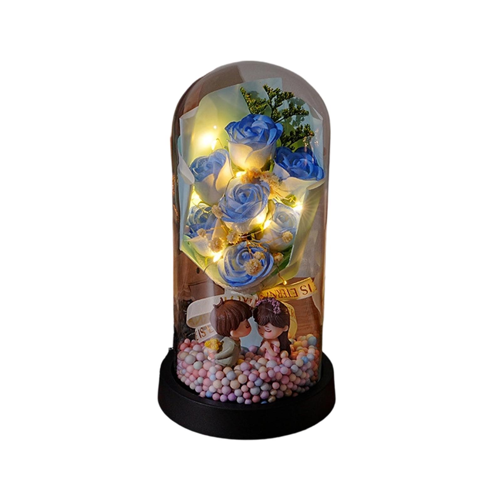 Valentine s Day Everlasting Flowers 7 Roses Bouquet Dried Flowers All Over The Glass Cover Flower Lights Couple Dolls Decorations One Size
Valentine s Day Everlasting Flowers 7 Roses Bouquet Dried Flowers All Over The Glass Cover Flower Lights Couple Dolls Decorations One Size
