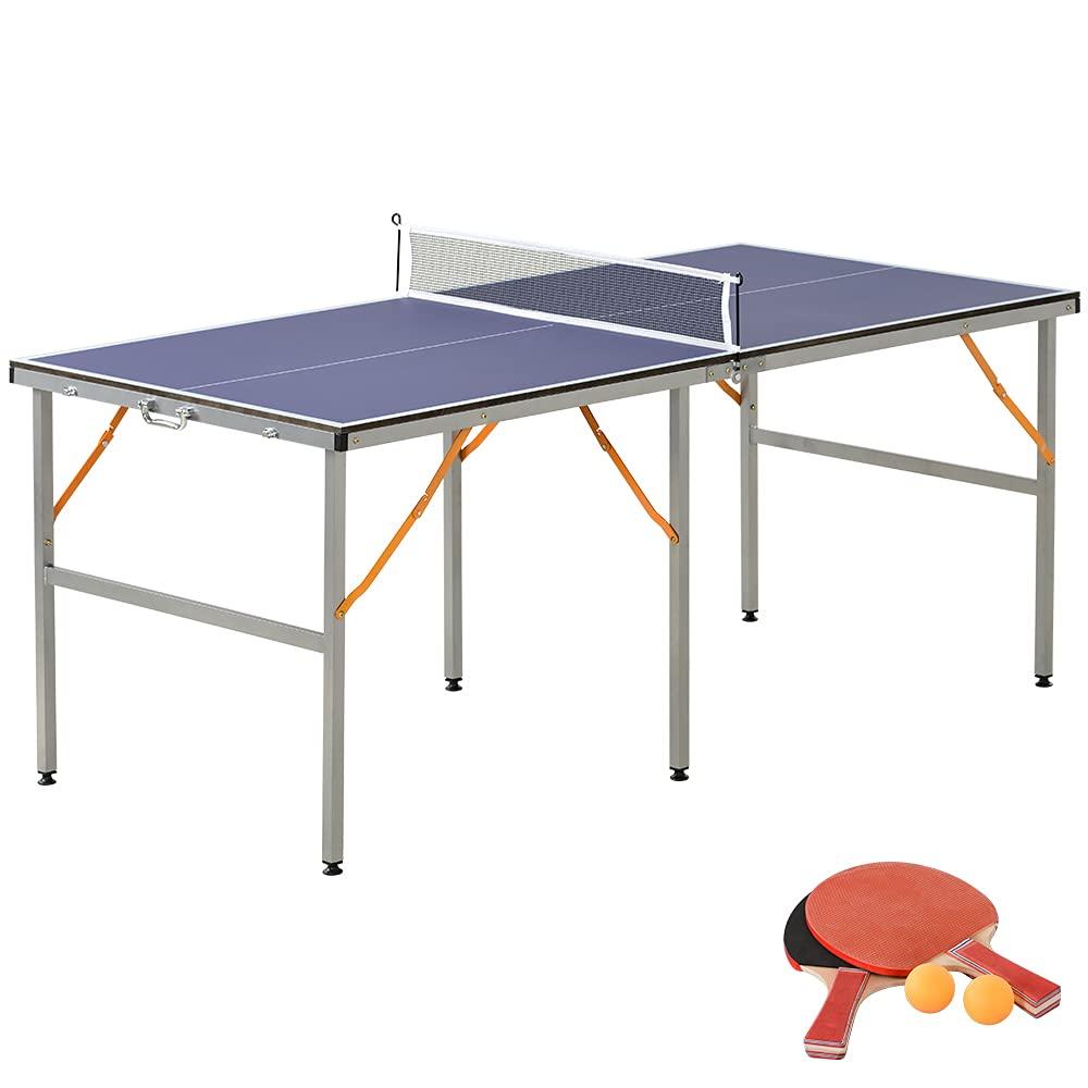 OSJ Table Tennis Table, Ping Pong Table, International Standard Size, Separate, Foldable, with Casters for Moving, for Home Use, 2 Rackets, 2
OSJ Table Tennis Table, Ping Pong Table, International Standard Size, Separate, Foldable, with Casters for Moving, for Home Use, 2 Rackets, 2
