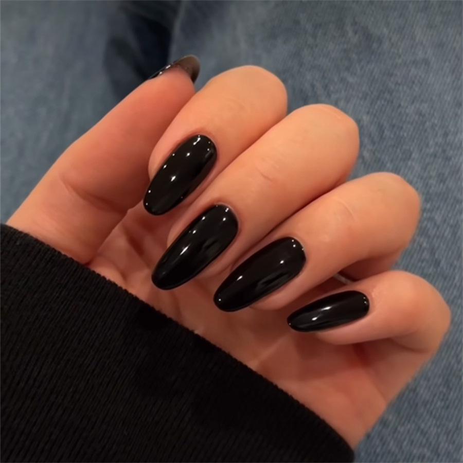 European and American Wearable Water Drop Black Nail Art - 24 Removable False Nails Glue Option
European and American Wearable Water Drop Black Nail Art - 24 Removable False Nails Glue Option