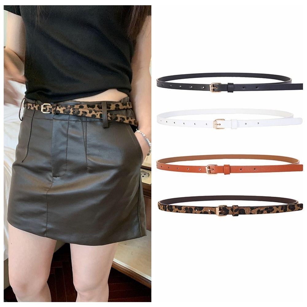 PU Leather Leopard Pattern Belt Slim Side Dress Decoration Fashion Thin Waist Belt Daily Style 2
PU Leather Leopard Pattern Belt Slim Side Dress Decoration Fashion Thin Waist Belt Daily Style 2