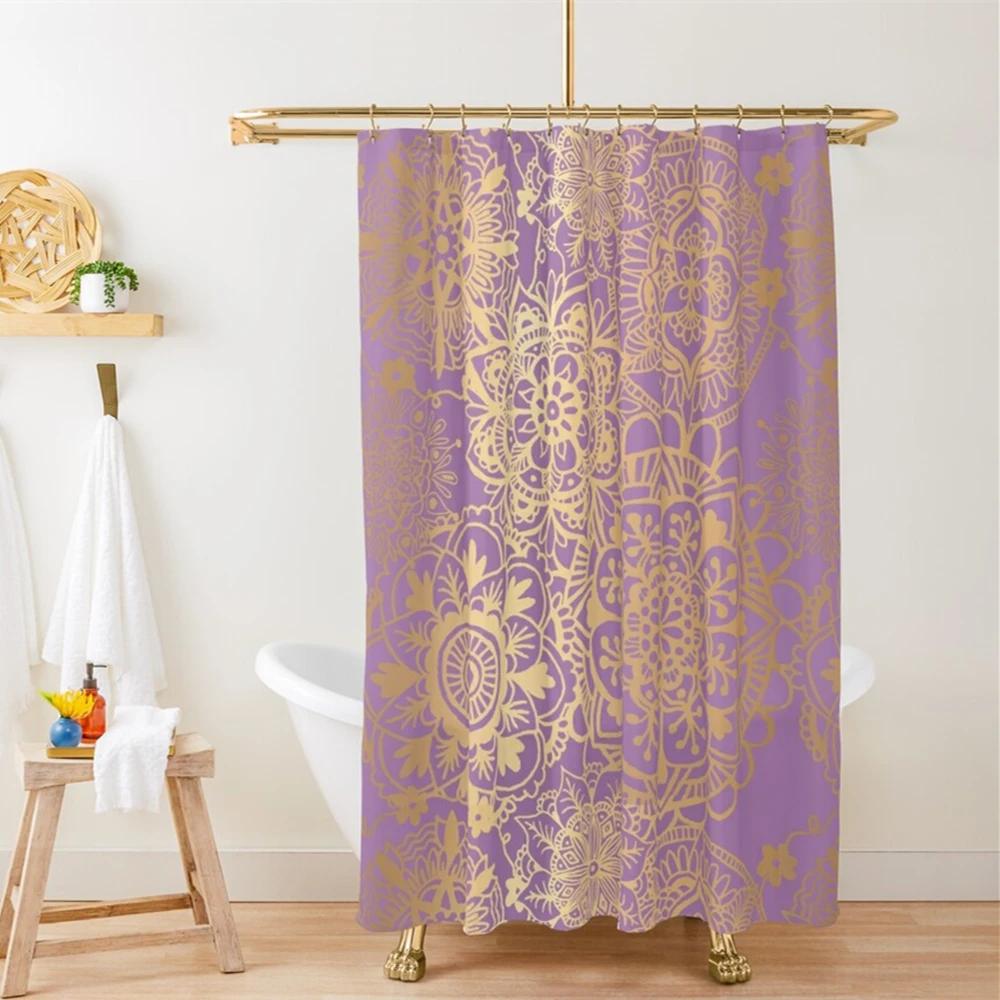 Sapphire Jade Stained Glass Mandalas Shower Curtain Mandala Flower Lines Display Artwork Fabric Bathroom Curtains With 12 Hooks W60H190(CM)-1 Pcs
Sapphire Jade Stained Glass Mandalas Shower Curtain Mandala Flower Lines Display Artwork Fabric Bathroom Curtains With 12 Hooks W60H190(CM)-1 Pcs
