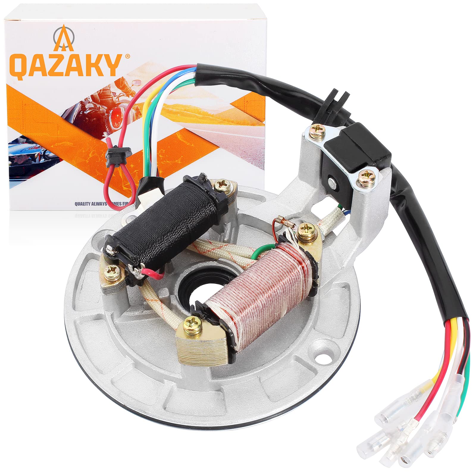 QAZAKY 2 катушки магнито статор пластина катушка зажигания для 50cc 70cc 90cc 110cc 125cc 140cc багги Taotao Kazuma Baja SDG SSR 4 Wheeler
QAZAKY 2 катушки магнито статор пластина катушка зажигания для 50cc 70cc 90cc 110cc 125cc 140cc багги Taotao Kazuma Baja SDG SSR 4 Wheeler