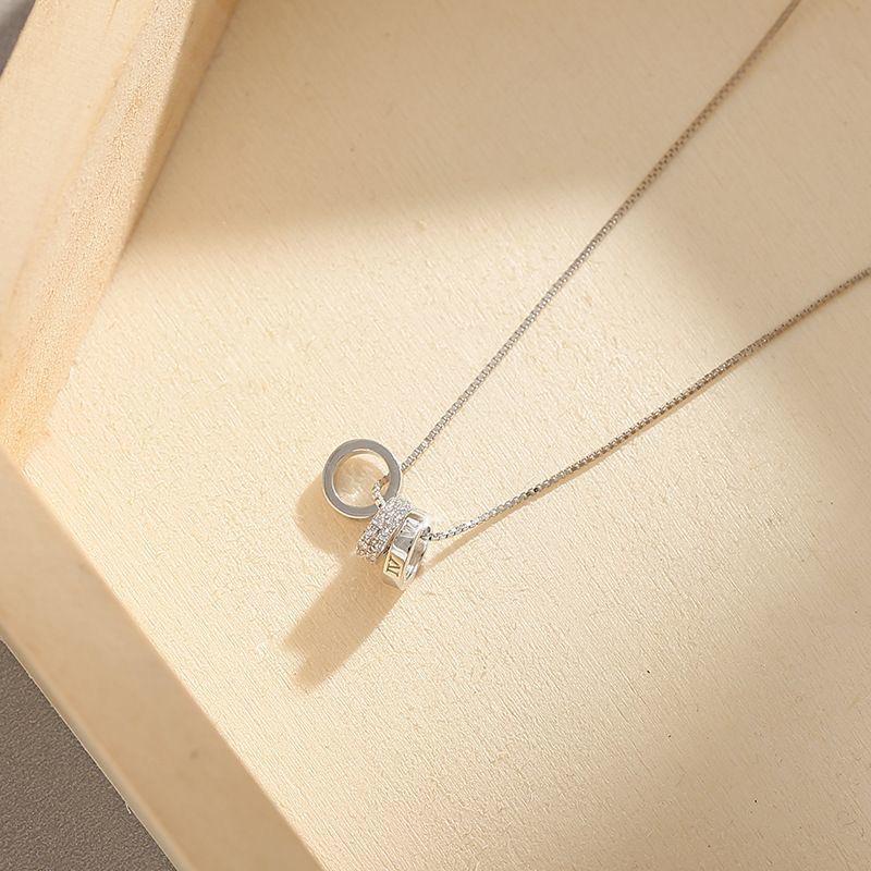 Women s Lucky Minimalist Roman Numeral Triple-Ring White Copper Pendant Necklace
Women s Lucky Minimalist Roman Numeral Triple-Ring White Copper Pendant Necklace