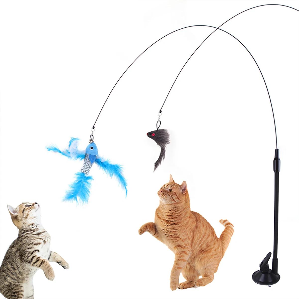 Cat Toys Simulated Insects Interactive Sucker Feather with Bell Cat Stick Toy for Kitten Playing Teaser Wand Toy Cat Supplies синий
Cat Toys Simulated Insects Interactive Sucker Feather with Bell Cat Stick Toy for Kitten Playing Teaser Wand Toy Cat Supplies синий