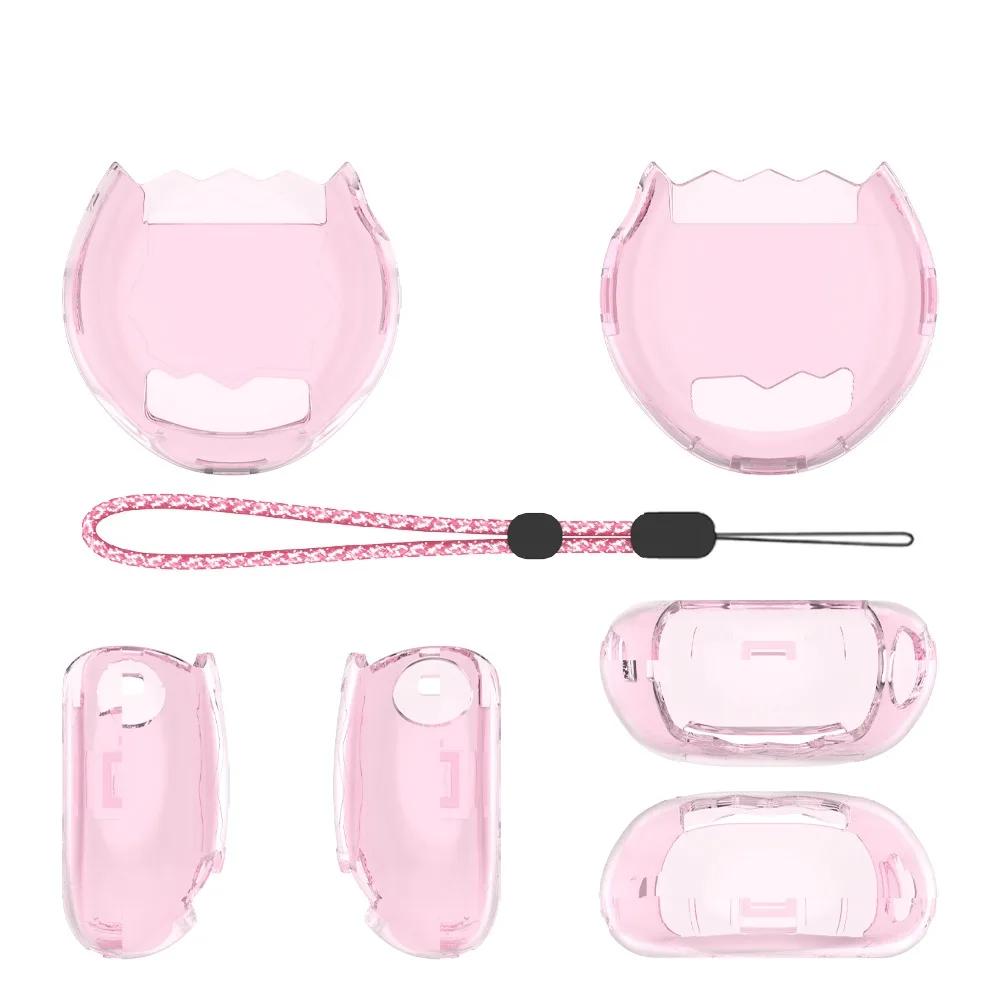 Transparent Protective Case Crystal PC Anti-Scratch Hard Shell with Lanyard Dustproof Clear Cover for Tamagotchi Paradise прозрачный розовый
Transparent Protective Case Crystal PC Anti-Scratch Hard Shell with Lanyard Dustproof Clear Cover for Tamagotchi Paradise прозрачный розовый