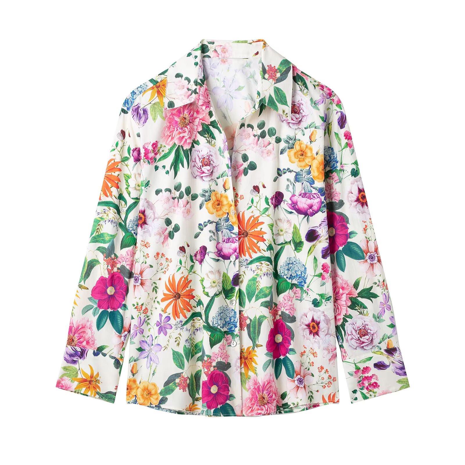 2025 Spring Floral Print Women s Poplin Shirt with Turn-Down Collar Medium квітковий колір друку
2025 Spring Floral Print Women s Poplin Shirt with Turn-Down Collar Medium квітковий колір друку