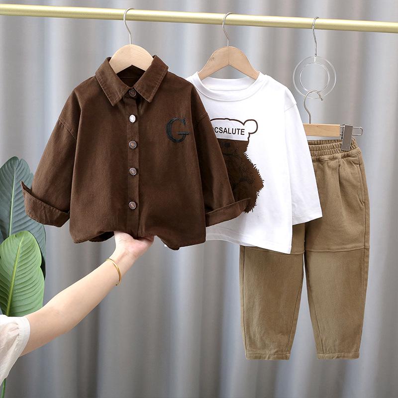 Мода для мальчиков 2025 Весенне-осенний комплект-тройка: Стильная рубашка, Крутые брюки, Шикарная верхняя одежда 110cm
Мода для мальчиков 2025 Весенне-осенний комплект-тройка: Стильная рубашка, Крутые брюки, Шикарная верхняя одежда 110cm