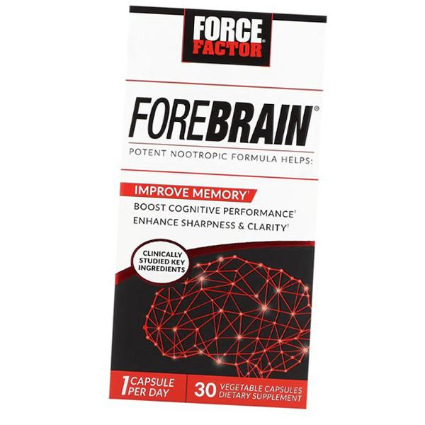 Комплекс для улучшения работы мозга, Forebrain, Force Factor 30вегкапс (71641034) 30vcaps
Комплекс для улучшения работы мозга, Forebrain, Force Factor 30вегкапс (71641034) 30vcaps
